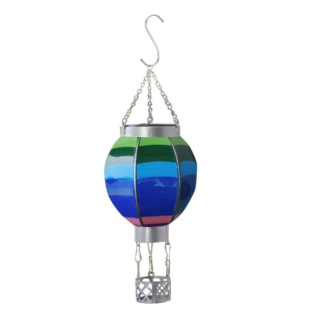 Montgolfière Solaire Colorée pour Décoration Extérieure avec Design Durable et Réutilisable pour Festivals