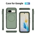 thumbnail image 3 of Allytechgroup Magnetic Back Case for Google Pixel 8, Military Grade Shockproof Anti-Scratch Durable Protection Slim Fit Lightweight Phone Case Cover for Women Men, Graygreen+Green, 3 of 8