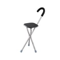 thumbnail image 3 of Silla plegable de mimbre con asiento de mimbre, taburete de exterior de 86 cm de altura, soporta hasta 260 kg. Cuadrado Negro, 3 of 9