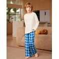 thumbnail image 6 of Arshiner Boys Plaid Pajama Pants Long Plaid PJ Bottoms Boys Sleepwear Lounge Pants with Pockets, 6 of 6