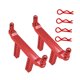 thumbnail image 3 of 2 piezas de montaje de postes de carrocería RC 1:16, columnas delanteras y traseras, piezas de actualización de aleación de aluminio para camiones 161 Rojo, 3 of 8