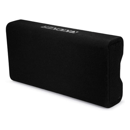 KICKER - PTRTP Powered Down-Firing 10" Dual-Voice-Coil-Ohm Loaded Subwoofer Enclosure - Black