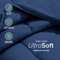 thumbnail image 4 of Bare Home Ultra-Soft 1800 Collection Down Alternative Comforter Duvet Insert - King/Cal King, Dark Blue, 4 of 9