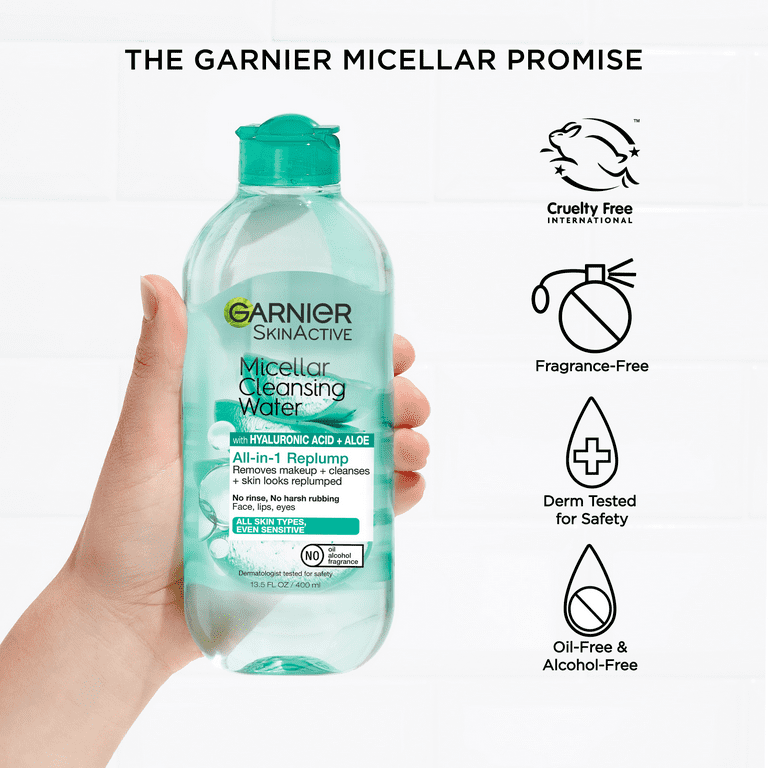 Garnier SkinActive Micellar Water All in 1 Hyaluronic Replump, fl - Walmart.com