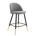 thumbnail image 3 of Modway Cordial Fabric Counter Stools - Set of 2 in Light Gray, 3 of 10