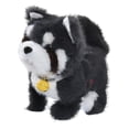 thumbnail image 3 of Juguete de peluche de perro eléctrico que camina, que habla, canta y brilla. Gris, 3 of 9