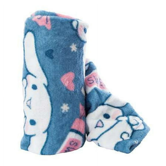 Sanrio Hello Kitty And Friends Silk Touch Throw Blanket 40"x 50" - 100% Polyester - Cinnamoroll "Lollipop Bun" Theme