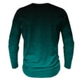 thumbnail image 5 of LODIENY Men's Henley Shirts Classic Casual Tie Dye Gradient Print Basic Workout Tee Shirts Big and Tall Regular Fit Long Sleeve Cotton Button Ombre T Shirts Multicolor#28 XXXL, 5 of 5
