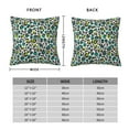 thumbnail image 2 of Fuzoiu Green Leopard Print Square Pillow Cover,Hidden Zipper Design,Luxury Square Pillow Case, Throw Pillow,Couch Cushion-18"x18", 2 of 7
