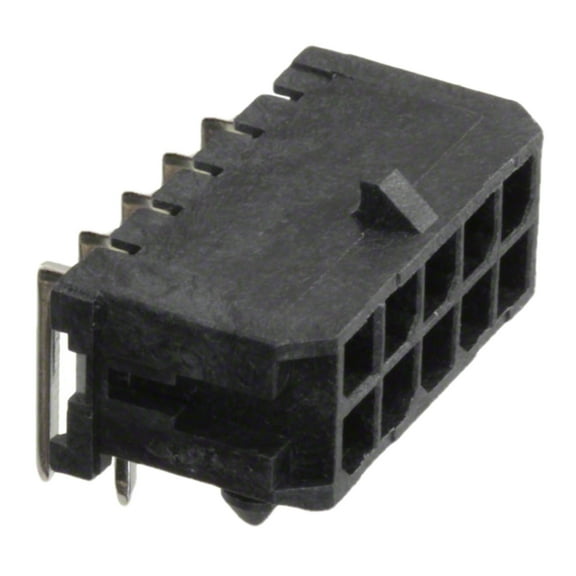 Pack of 4 0430451000 Connector Header Through Hole, Right Angle 10 position 0.118 (3.00mm) :RoHS
