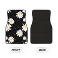 thumbnail image 2 of Balery Daisies Flowers Juego de 4 Alfombrillas para Auto, Revestimientos de Caucho Resistente, Diseño Antideslizante, 2 of 7