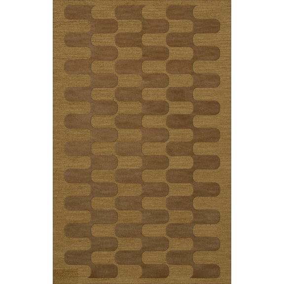 Dalyn Dover Area Rug DV9 Dv9 Gold Dust Grid Waves 9' x 12' Rectangle