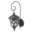 thumbnail image 3 of LuxenHome Set of 2 Solar Powered Outdoor Wall Light Sconces, 3 of 10