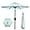 Baby Blue, variant on WYDK 7.5ft Heavy-Duty Round Outdoor Market Table Patio Umbrella w/Steel Pole, Push Button Tilt, Easy Crank Lift - Orange