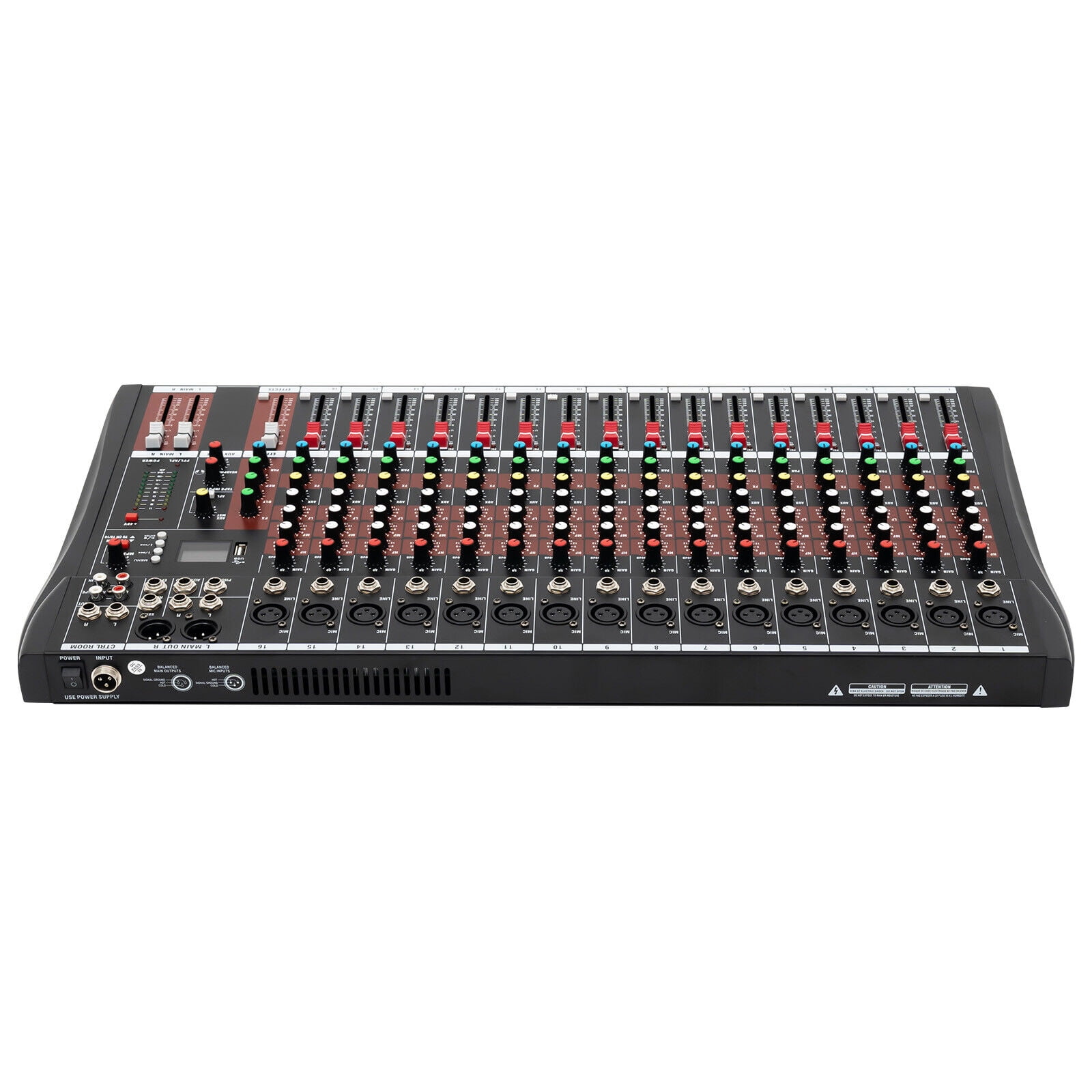 16 Channel Mixing Console USB Bluetooth Live Studio Audio Mixer Digital Sound