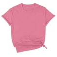 thumbnail image 4 of Women's T-Shirts Casual Round Neck Short Sleeved Tops for Everyday Wear Fashion Style, 4 of 4