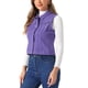 thumbnail image 4 of Chaleco sin mangas de mezclilla lavado para mujer INSPIRE CHIC con botones y bolsillos morado S, 4 of 6