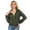 Olive, variant on 9 Crowns Essentials TR Juniors Victoria Faux Fur Sherpa Bomber Jacket (Black, Large)