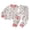 Pajamas7-Watermelon Red, variant on UAYOTSE Toddler Girls Long Sleeve Sleepwear Set Cute All Over Print Cotton Top and Bottom Outfit for Infant Home Nightwear