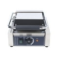 thumbnail image 6 of Commercial Electric Griddle, 110V 1800W Sandwich Single Panini Press Grill Maker Toaster, Smooth Flat Surface Sandwich Maker With Cleaning Sponges,Portable Hamburg Maker For Restaurant Cafe, 6 of 10