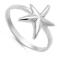 thumbnail image 4 of High Polish Starfish Animal Ring .925 Sterling Silver Band Jewelry Female Male Unisex Size 9, 4 of 4