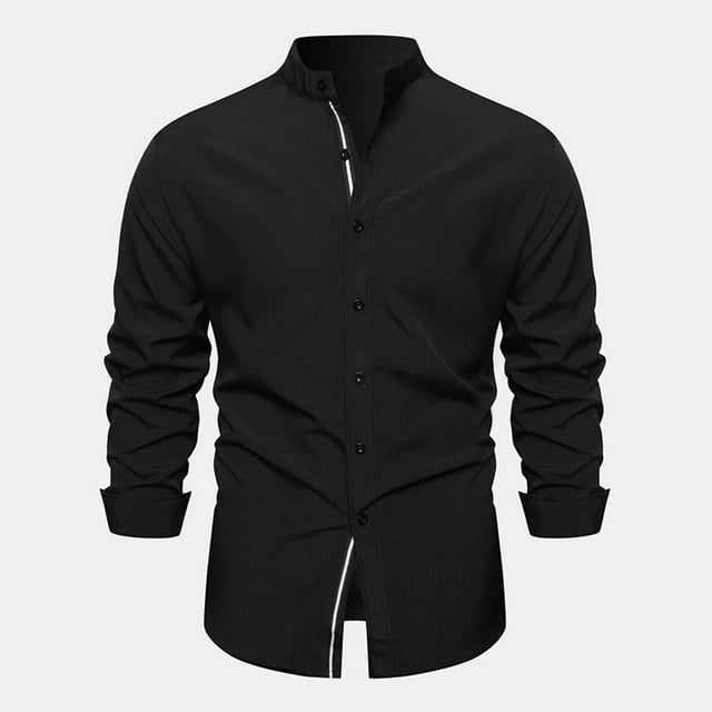 EQWLJWE Liquidation d'Été! Chemise Homme à Carreaux Manches Longues Col à Revers Bouton Mode Décontractée Chemisier Automne Manches Longues pour Homme