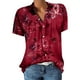 thumbnail image 1 of Camisas de verano para mujer, blusas de manga corta con cuello de solapa y botones con estampado de flores OAVQHLG3B Store lin121212, 1 of 5