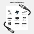 thumbnail image 5 of EBXYA Cable XLR de 50 pies, 2 paquetes, cable de micrófono equilibrado premium con cable de altavoz de micrófono XLR macho a hembra de 3 pines, negro, 5 of 5