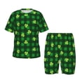 thumbnail image 1 of Balery Happy St. Patrick's Day5 Conjunto de Pijama Infantil de Manga Corta con Estampado – Ropa de Dormir de Algodón Suave-3X-Large, 1 of 6