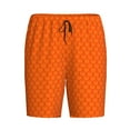 thumbnail image 4 of Gaeub Orange Scales Printed Men's Short Pajama Pants, Lightweight Lounge & Sleep Bottoms Keep You Cool - Small, 4 of 9