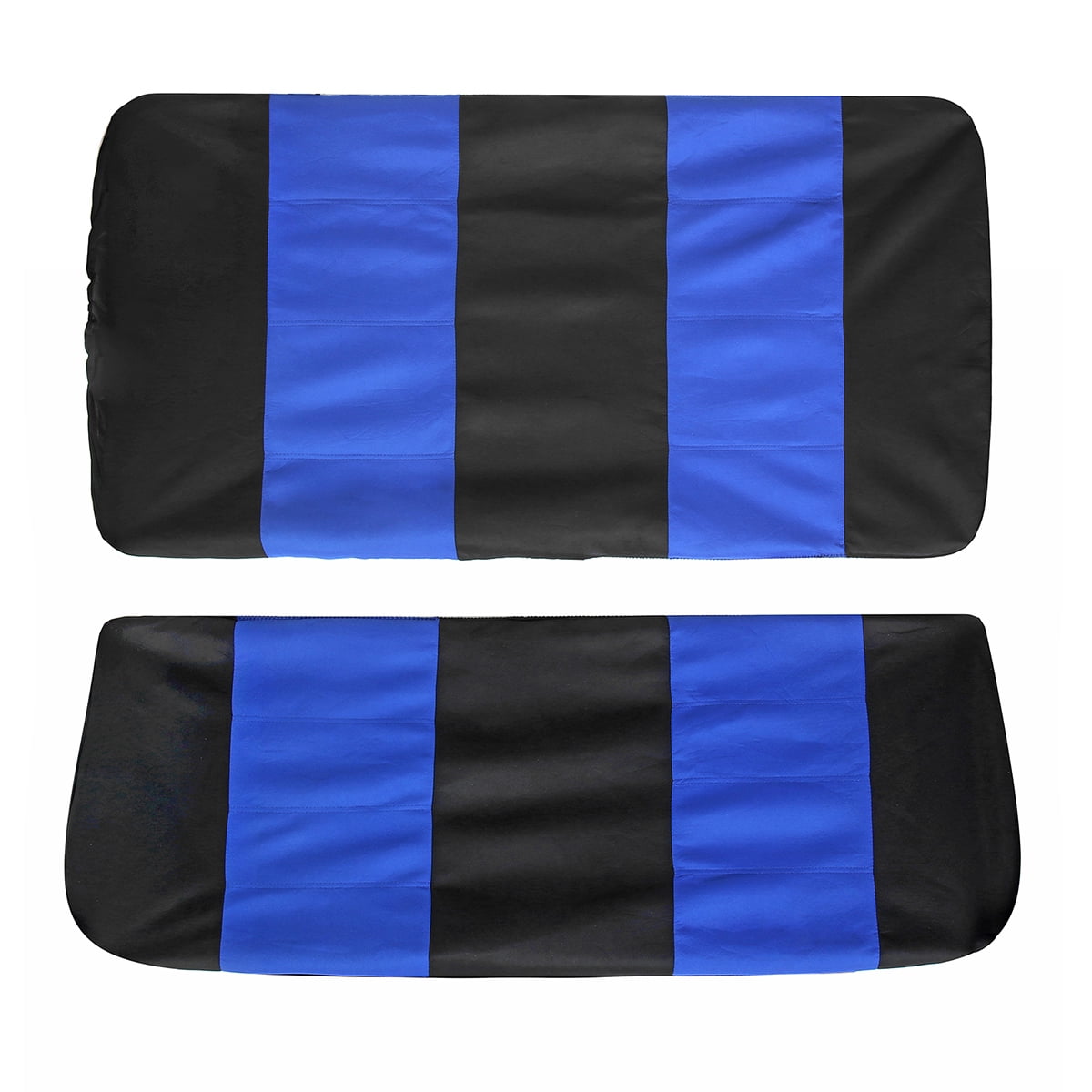 4PCS Universal Car Seat Covers Set Fit for Jeep Wrangler 1976-2018, Cloth Interior Automotive Protector Cushion Cover for Car Truck SUV Front and Rear Seat Cover Protector Set, Blue