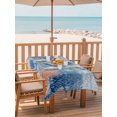 thumbnail image 2 of Outdoor Tablecloth with Umbrella Hole for Patio/Picnic/Party/Camping, Sea Turtle Coastal Waterproof Table Cloth Rectangle Table Cover Washable, Summer Beach Coral Nautical Retro (60"x 102"), 2 of 8