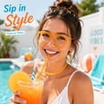 thumbnail image 6 of Funny Glasses Straws Cute Round-Shaped Plastic Straws Stylish Party and Birthday Accessories The Ideal Hands-Free Drinking Tool, 6 of 6