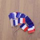 thumbnail image 2 of 100pcs France Flag Shape Picks Cake Toppers Decorative Cupcake Muffin Food Fruit Picks Halloween Festival Birthday Party Favors Supplies (3.5*2.5*6.5c, 2 of 3