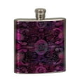 thumbnail image 2 of KuzmarK 6 oz. Stainless Steel Flask Set in Black Presentation Box -  Paisley Pretty Painting, 2 of 2