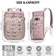 thumbnail image 3 of Travel Cooler Bag - Dachshund and Flower Camping Beer Cooler Backpack with Bottle Opener- Waterproof Insulated Picnic Backpacks - Cooler Bag for Beach, 3 of 6