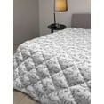 thumbnail image 2 of Abstract Down Alternative Comforter, Repeating Continuous Fish Scale Inspired Half Circles Japanese and Ornamental, Microfiber Quilt for All Season, 5 Sizes, Rose Pale Pink, by Ambesonne, 2 of 3