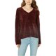 thumbnail image 1 of Suéter de chenilla Sanctuary Clothing para mujer rojo extragrande Pull-over, 1 of 2