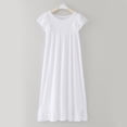 thumbnail image 2 of Kids Toddler Girls Spring Summer Solid Lace Ruffle Sleeveless Princess Dress Sleepwear Clothes, 2 of 8