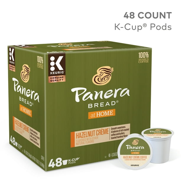 Panera Bread Hazelnut Creme Coffee, Flavored Keurig KCup Pod, Light