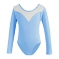 thumbnail image 6 of Gelikeya Girls Gymnastics Leotards Long Sleeve Ballet Dance Wear Kids Bodysuit Soft and Comfortable Leotard (A03 Blue, 9-10 Years), 6 of 6