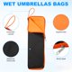 thumbnail image 2 of Uxcell 2-Pack Bolsas Húmedas para Paraguas, Funda Reversible Plegable Impermeable de Tela Oxford de 12.6x3.9 Pulgadas [Naranja], 2 of 7