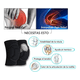 thumbnail image 3 of Rodillera Elastica De Compresion Gym Correr Con Esponja 1par Malubero Malu1381, 3 of 4