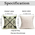 thumbnail image 5 of Vintage Farm Farmhouse Pillow Bless Our Home Grace Decorative Pillow Cases 18x18 Inch Set of 4 Farm Arrows Quote Cushion Cover Square Pillowcases Outdoor Home Decor Sofa Bedroom(Farm 4), 5 of 6