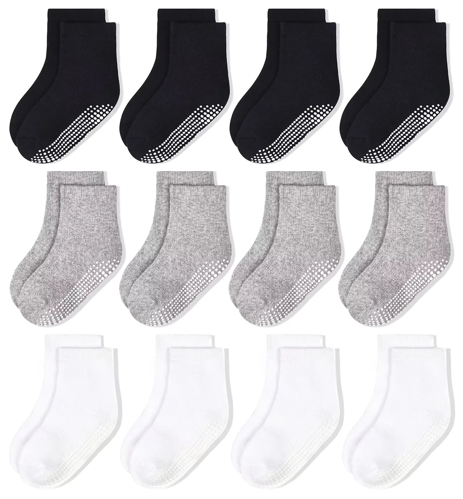 HYCLES Non-Slip Toddler Socks, 12 Pairs photo 1