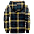 thumbnail image 3 of LISTHA Zip Up Hoodie Men Winter Sherpa Plaid Graphic Jacket Cool Thermal Graphic Coat Heavy Tie Dye WarmOutwear Yellow 7XL, 3 of 3