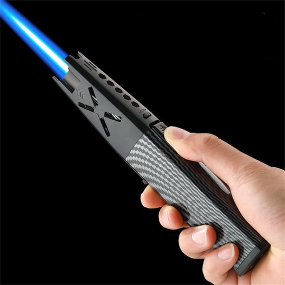 Windproof Blue Flame Lighters, Portable Metal Igniter Tools, High Firepower Spray Igniters, Durable Outdoor Camping Travel Ignition Accessories for Daily Wilderness Use, 7.48*1.57*1.18in