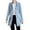 Blue, variant on iHPH7 Long Denim Jacket Womens Jackets Casual Women's Outerwear Womens Shacket Jean Jacket Women Denim Button Down Shirt Women Denim Trench Coat Women Dark Blue L