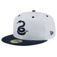 thumbnail image 3 of Men's New Era Gray Philadelphia Union Throwback Mesh 59FIFTY Fitted Hat, 3 of 5