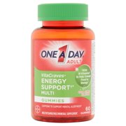One A Day VitaCraves Multi Gummies with Energy Support, Supplement with Vitamins A, C, E, B6, B12, Biotin, Folic Acid, and Vitamin D, 60 ct.